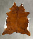 Medium Brindle XX-Large Brazilian Cowhide Rug 7'10"H x 6'6"W #B25443 by Hudson Hides