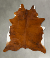 Medium Brindle XX-Large Brazilian Cowhide Rug 7'10"H x 6'6"W #B25443 by Hudson Hides