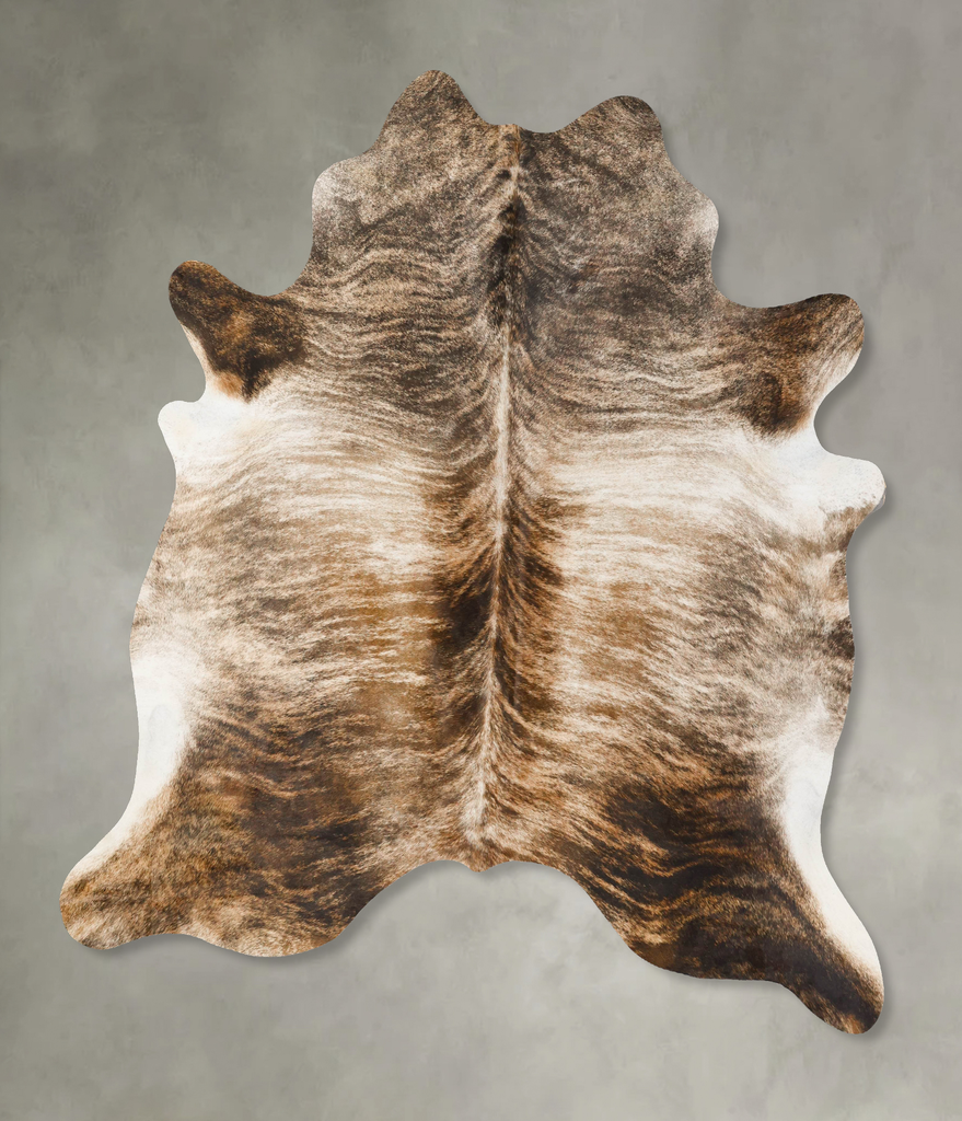 Light Brindle XX-Large Brazilian Cowhide Rug 8'2"H x 7'0"W #B25448 by Hudson Hides