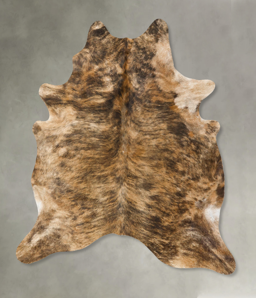 Light Brindle XX-Large Brazilian Cowhide Rug 7'11"H x 6'5"W #B25452 by Hudson Hides