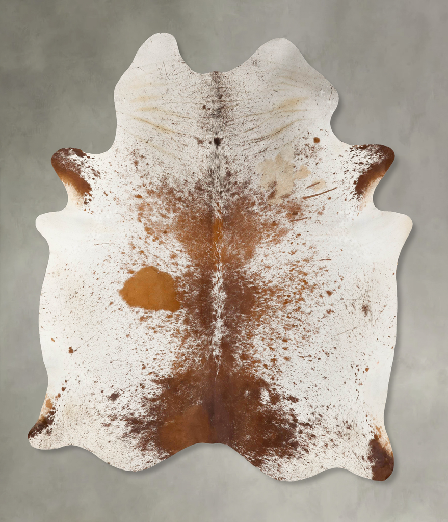 Salt and Pepper Brown XX-Large Brazilian Cowhide Rug 8'6"H x 7'2"W #B25455 by Hudson Hides