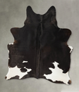 Black and White X-Large Brazilian Cowhide Rug 7'8"H x 5'9"W #B25462 by Hudson Hides