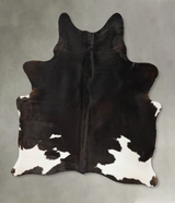 Black and White X-Large Brazilian Cowhide Rug 7'8"H x 5'9"W #B25462 by Hudson Hides