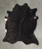 Solid Black XX-Large Brazilian Cowhide Rug 7'8