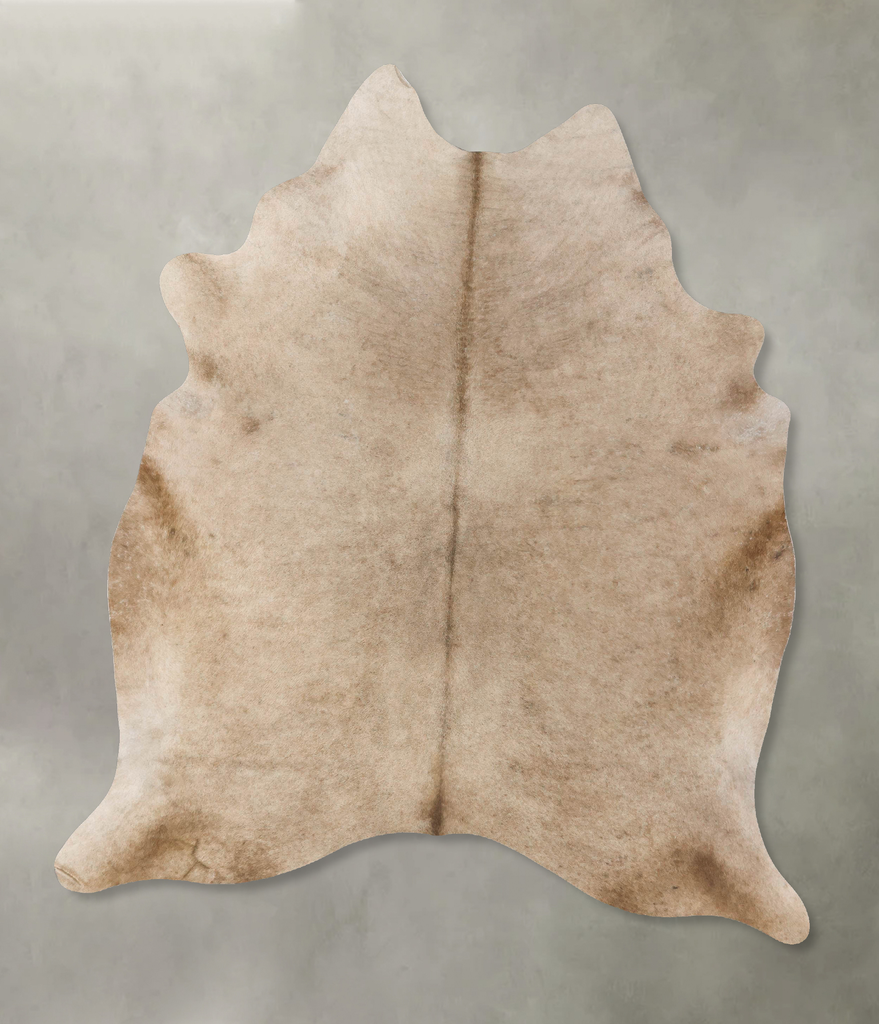 Champagne X-Large Brazilian Cowhide Rug 7'7"H x 5'7"W #B25521 by Hudson Hides