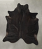 Solid Black XX-Large Brazilian Cowhide Rug 8'2