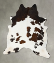 Chocolate and White XX-Large Brazilian Cowhide Rug 8'1"H x 6'8"W #B25539 by Hudson Hides