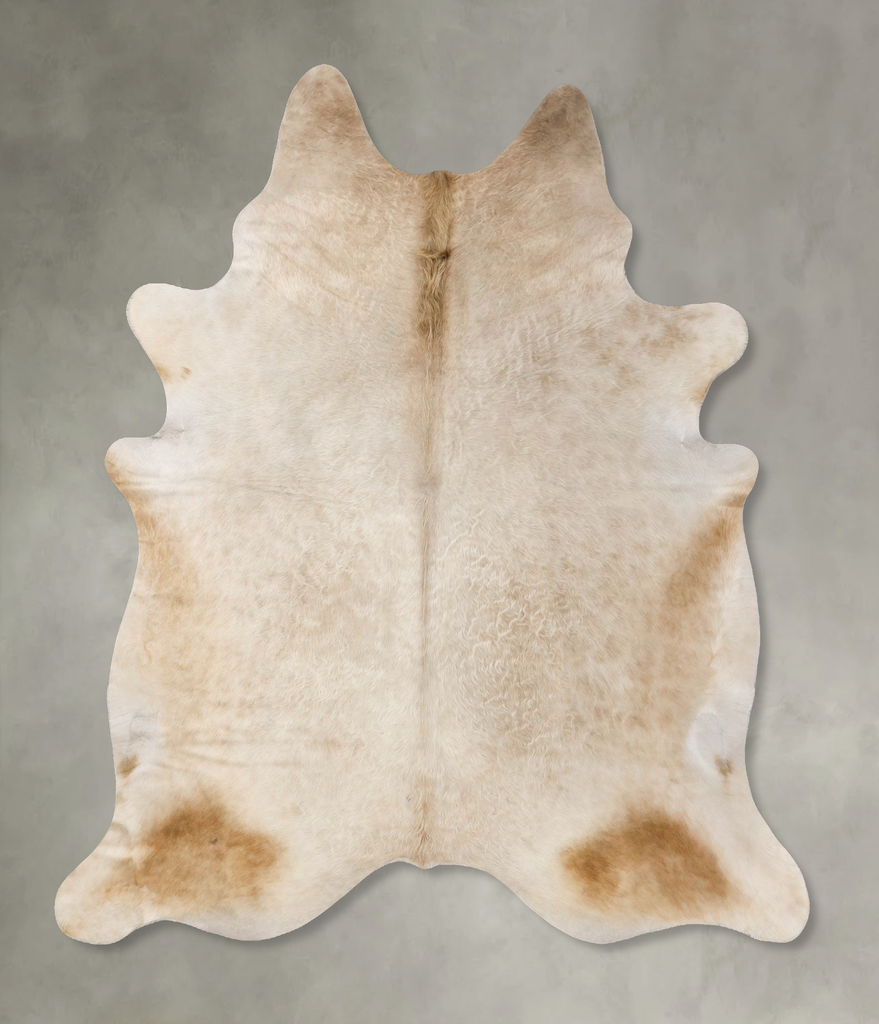 Champagne XX-Large Brazilian Cowhide Rug 7'10"H x 6'8"W #B25546 by Hudson Hides