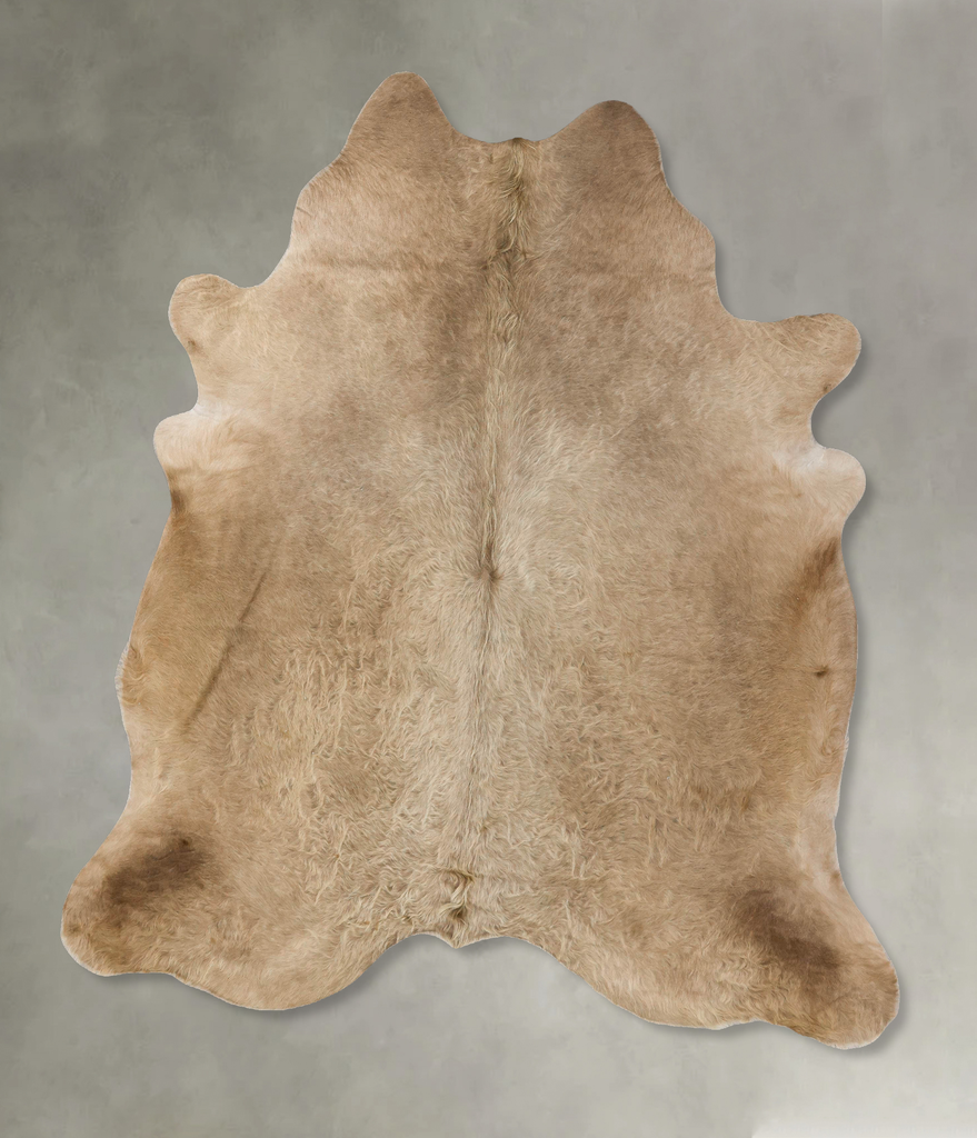 Champagne XX-Large Brazilian Cowhide Rug 7'8"H x 6'7"W #B25547 by Hudson Hides