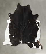 Black and White X-Large Brazilian Cowhide Rug 7'4"H x 6'6"W #B25568 by Hudson Hides