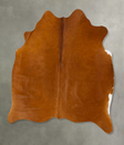 Solid Brown Large Brazilian Cowhide Rug 5'10"H x 5'10"W #B25569 by Hudson Hides