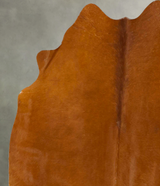 Solid Brown Large Brazilian Cowhide Rug 5'10"H x 5'10"W #B25569 by Hudson Hides