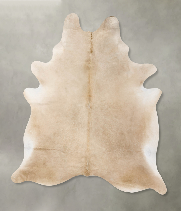Champagne XX-Large Brazilian Cowhide Rug 8'11"H x 6'9"W #B25575 by Hudson Hides