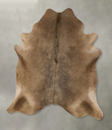 Taupe X-Large Brazilian Cowhide Rug 7'5"H x 6'8"W #B25594 by Hudson Hides