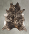 Dark Brindle XX-Large Brazilian Cowhide Rug 8'0