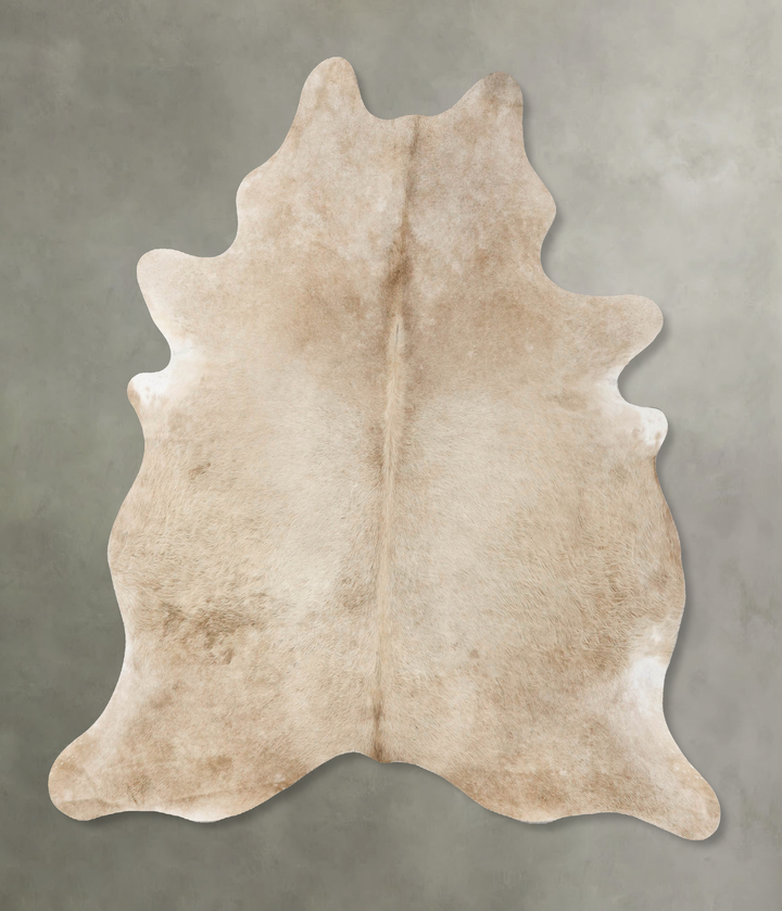 Champagne X-Large Brazilian Cowhide Rug 7'6"H x 6'8"W #B25624 by Hudson Hides