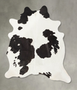 Black and White X-Large Brazilian Cowhide Rug 7'1"H x 6'2"W #B25633 by Hudson Hides