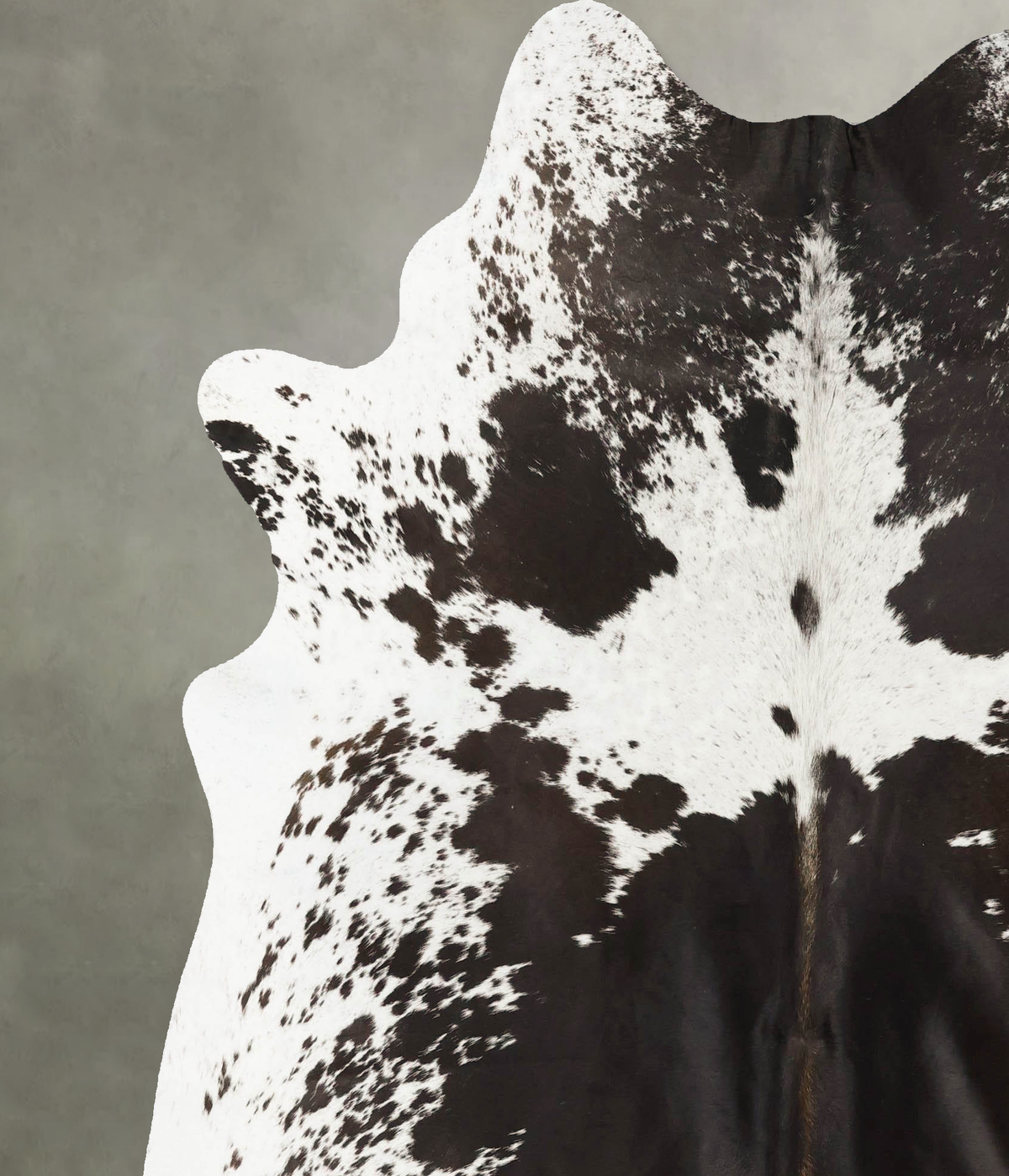 Chocolate and White X-Large Brazilian Cowhide Rug 7'4"H x 6'7"W #B25656 by Hudson Hides