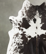 Chocolate and White X-Large Brazilian Cowhide Rug 7'4"H x 6'7"W #B25656 by Hudson Hides