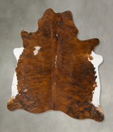 Medium Brindle XX-Large Brazilian Cowhide Rug 7'9"H x 6'6"W #B25658 by Hudson Hides