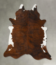 Dark Brindle XX-Large Brazilian Cowhide Rug 8'3"H x 7'3"W #B25659 by Hudson Hides