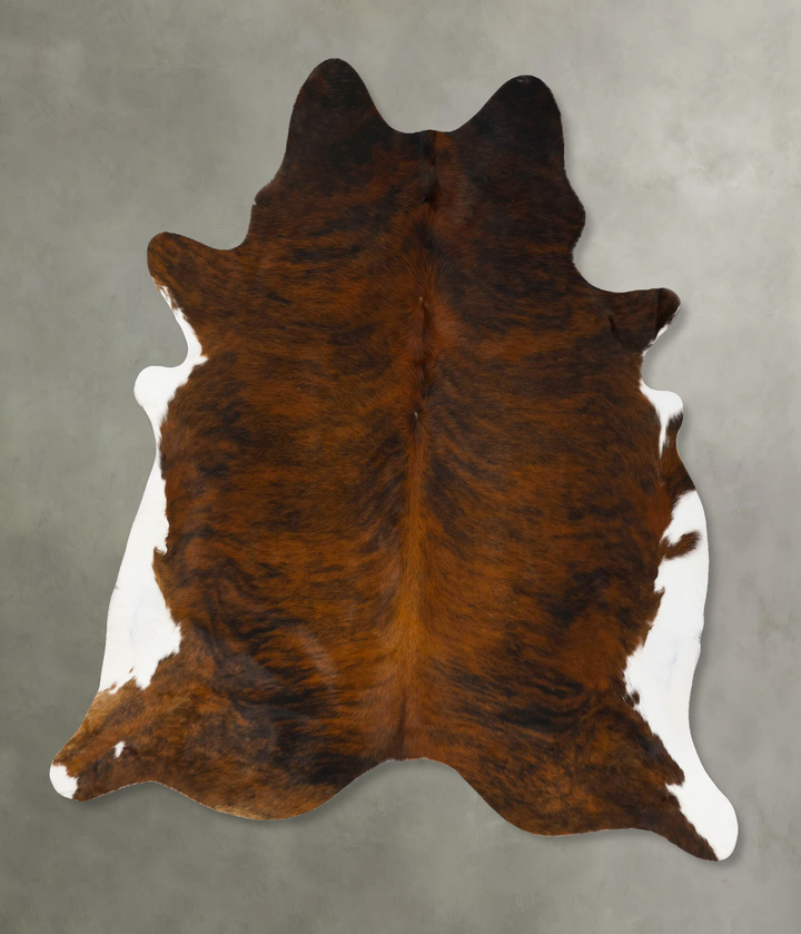 Dark Brindle XX-Large Brazilian Cowhide Rug 8'1"H x 6'10"W #B25685 by Hudson Hides