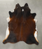 Warm Caramel XX-Large Brazilian Cowhide Rug 7'6
