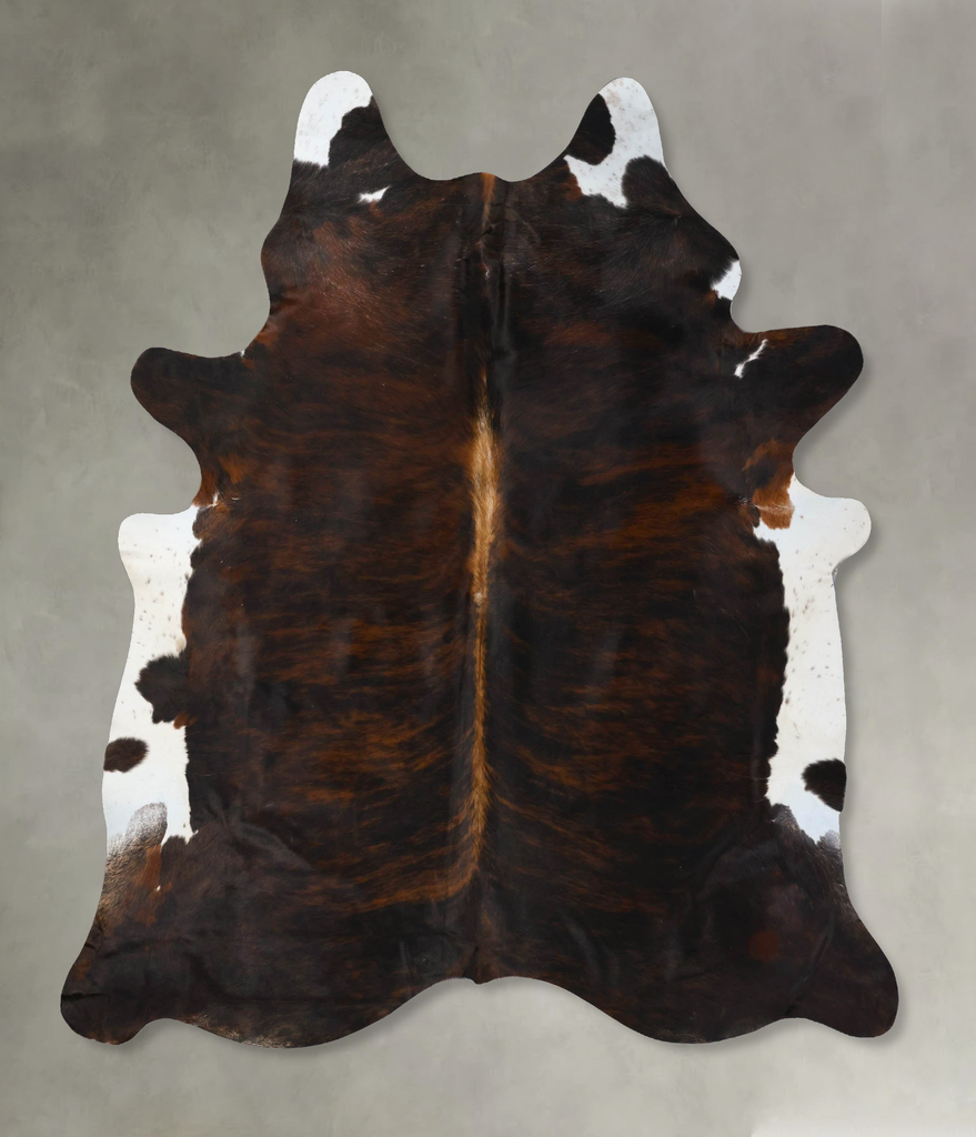 Dark Brindle XX-Large Brazilian Cowhide Rug 8'6"H x 7'2"W #B25700 by Hudson Hides