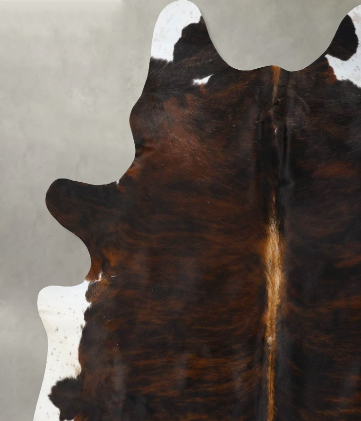 Dark Brindle XX-Large Brazilian Cowhide Rug 8'6"H x 7'2"W #B25700 by Hudson Hides