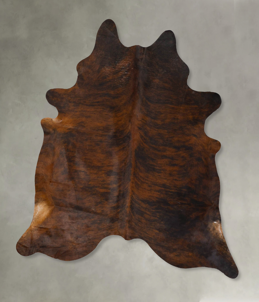 Dark Brindle XX-Large Brazilian Cowhide Rug 7'9"H x 6'7"W #B25719 by Hudson Hides