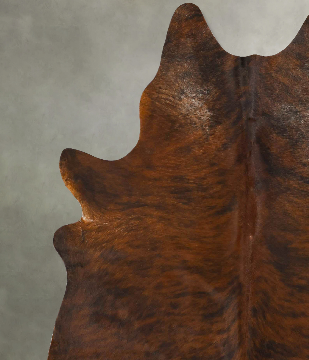 Dark Brindle X-Large Brazilian Cowhide Rug 7'7"H x 6'3"W #B25720 by Hu