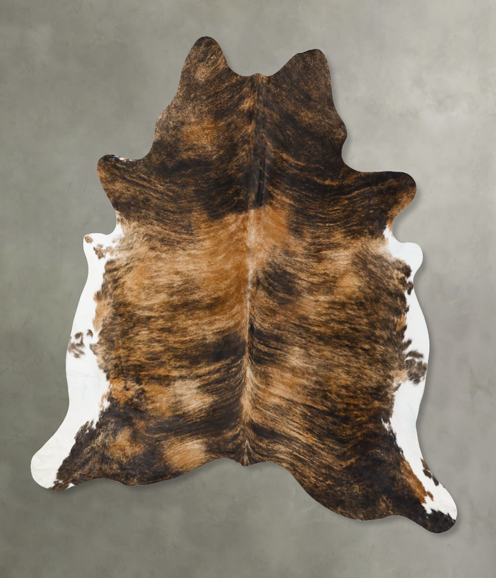 Dark Brindle XX-Large Brazilian Cowhide Rug 8'0"H x 6'10"W #B25728 by Hudson Hides