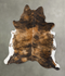Dark Brindle XX-Large Brazilian Cowhide Rug 8'0