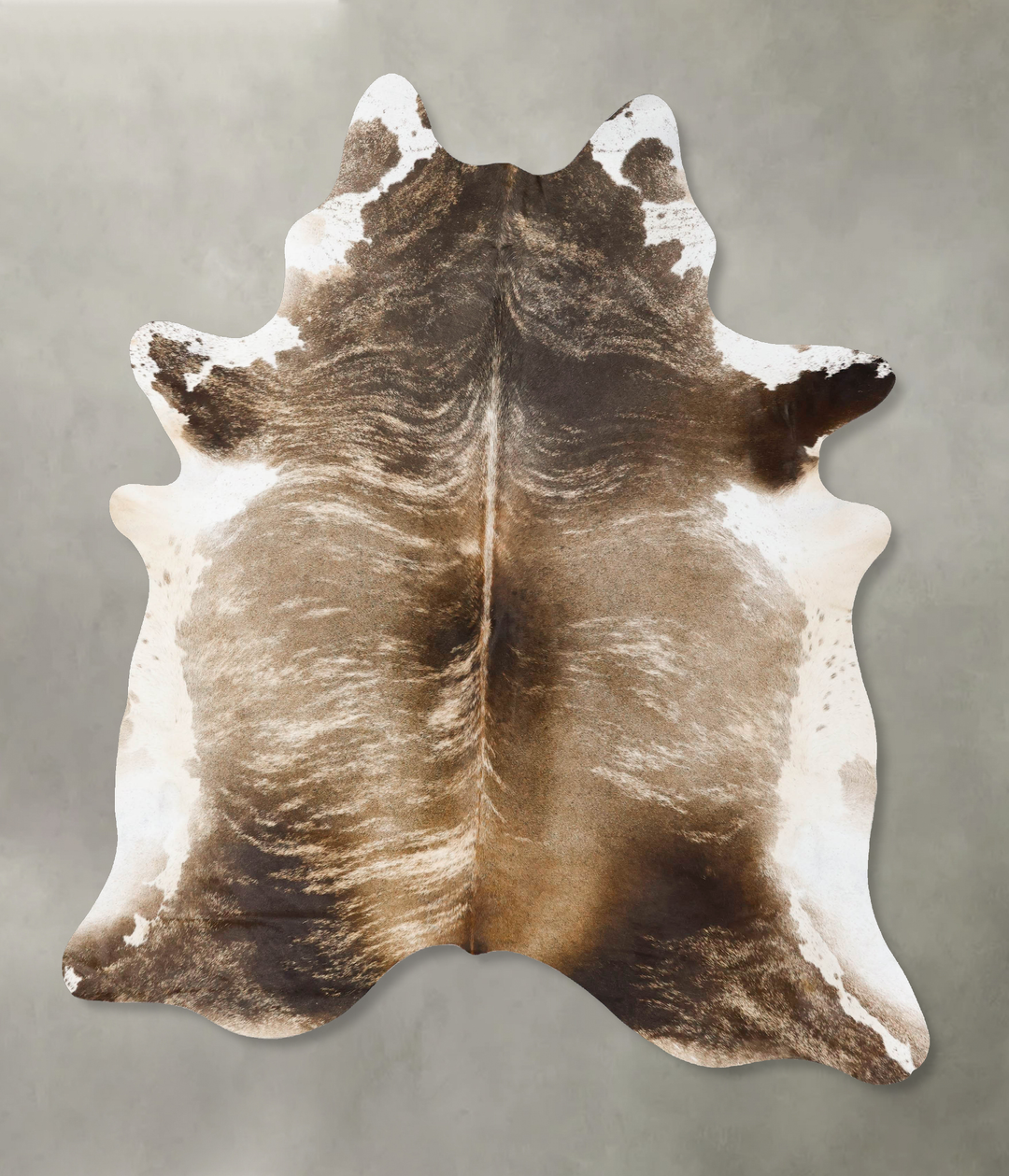 Dark Brindle XX-Large Brazilian Cowhide Rug 8'2"H x 6'6"W #B25731 by H