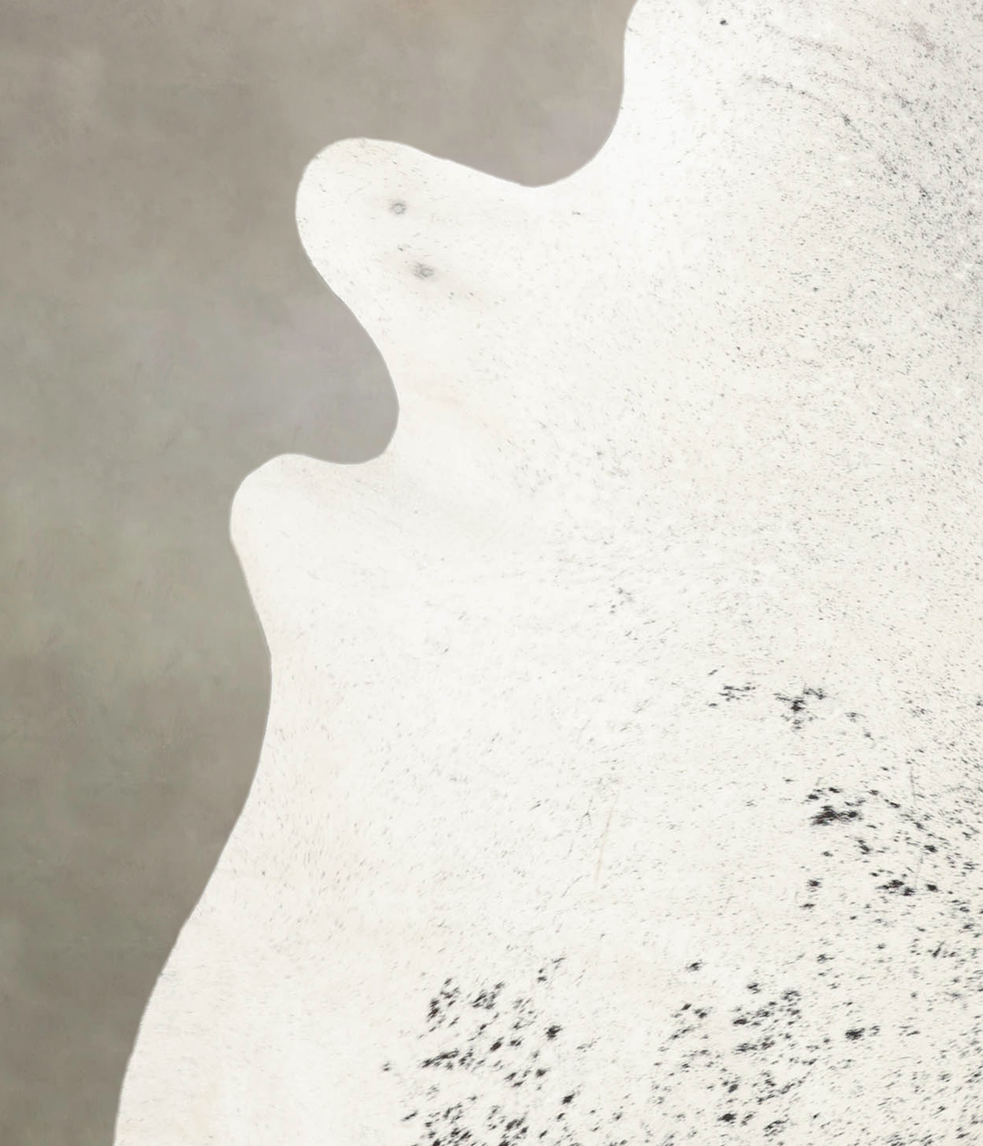 Salt and Pepper Black X-Large Brazilian Cowhide Rug 7'1"H x 6'5"W #B25