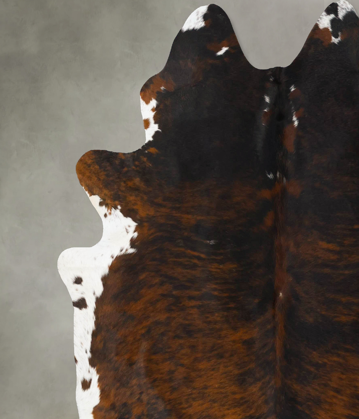 Dark Brindle XX-Large Brazilian Cowhide Rug 7'7"H x 6'11"W #B25750 by Hudson Hides