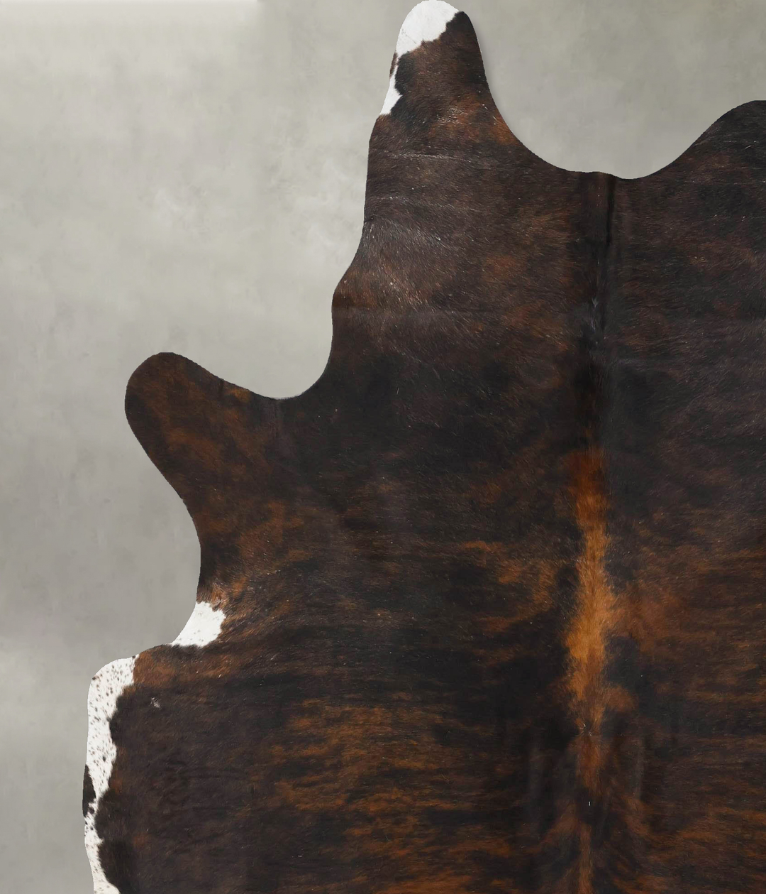 Dark Brindle XX-Large Brazilian Cowhide Rug 7'11"H x 6'7"W #B25755 by 
