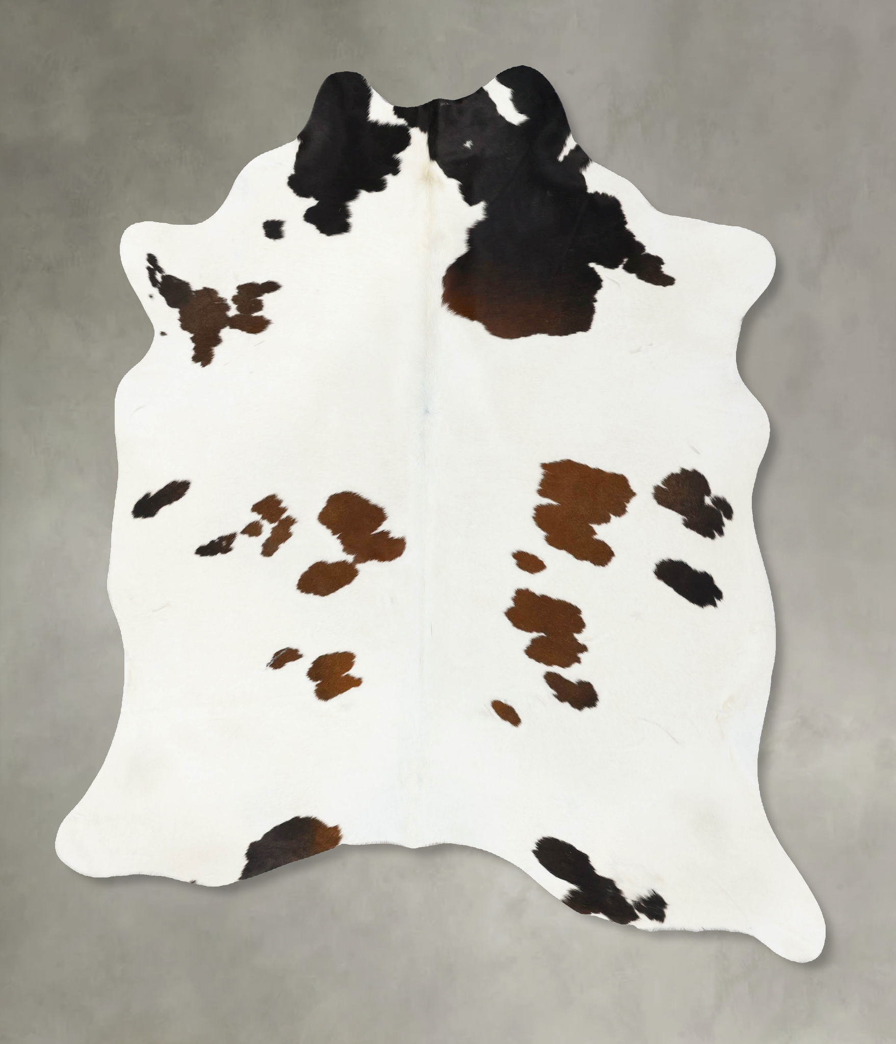 Chocolate and White Cowhide Rug #B25759