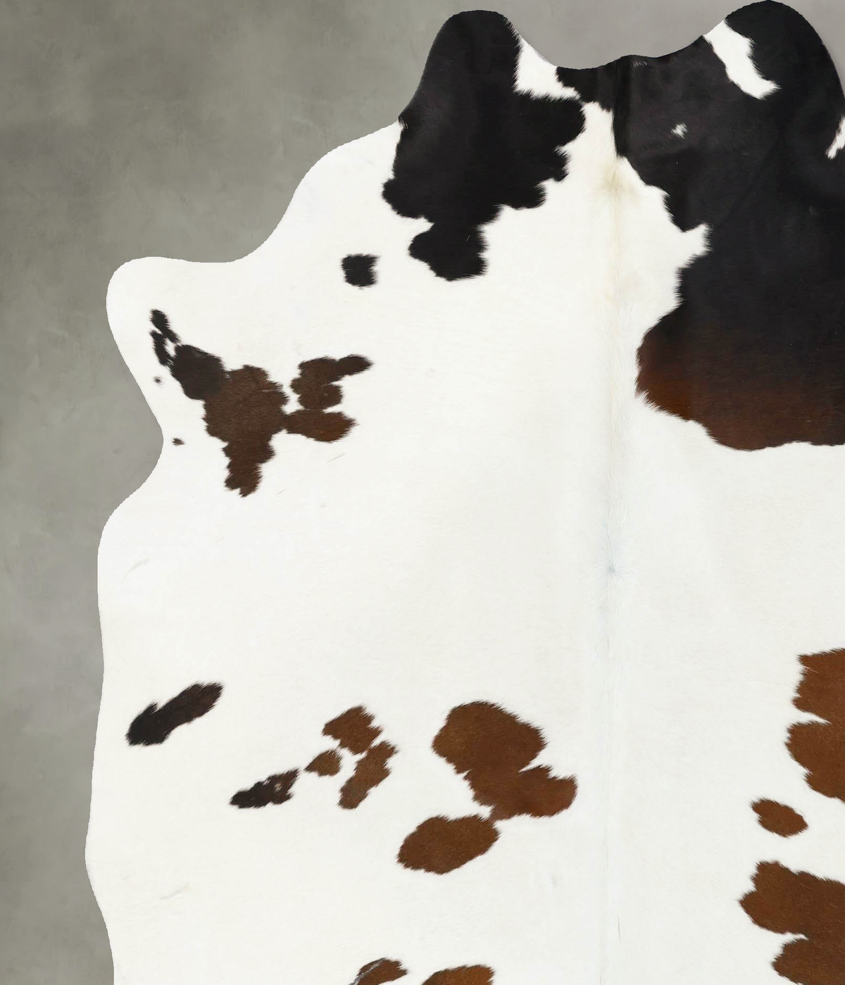 Chocolate and White X-Large Brazilian Cowhide Rug 7'8"H x 6'3"W #B25759 by Hudson Hides