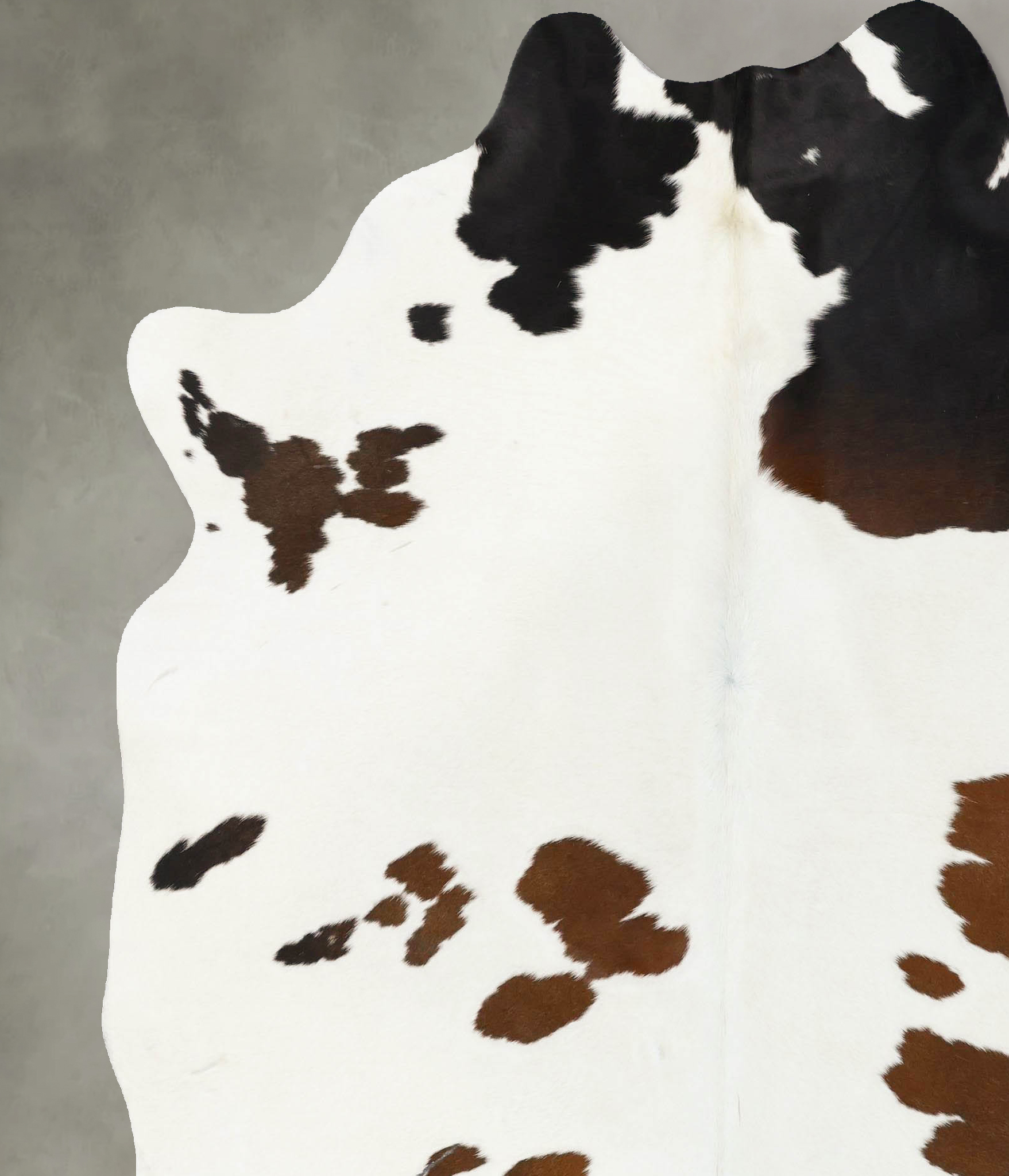 Chocolate and White Cowhide Rug #B25759