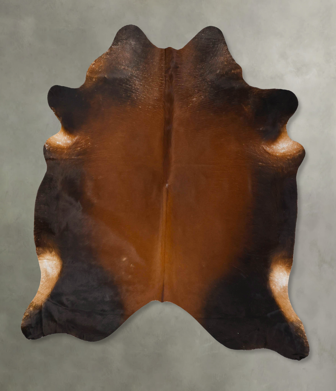 Warm Caramel XX-Large Brazilian Cowhide Rug 7'7"H x 6'9"W #B25762 by H