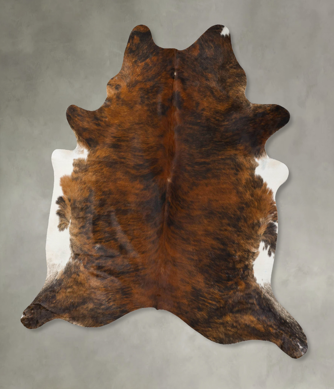 Dark Brindle XX-Large Brazilian Cowhide Rug 8'3"H x 7'1"W #B25777 by H