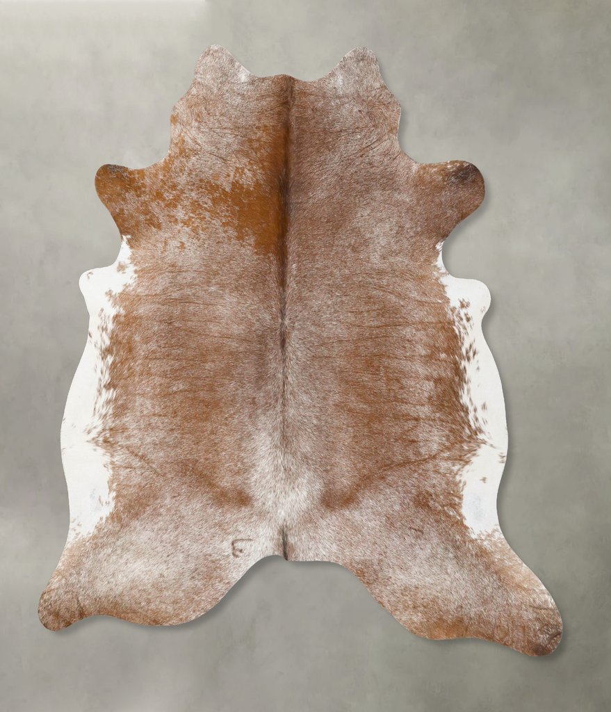 Salt and Pepper Brown XX-Large Brazilian Cowhide Rug 7'6"H x 6'8"W #B25782 by Hudson Hides