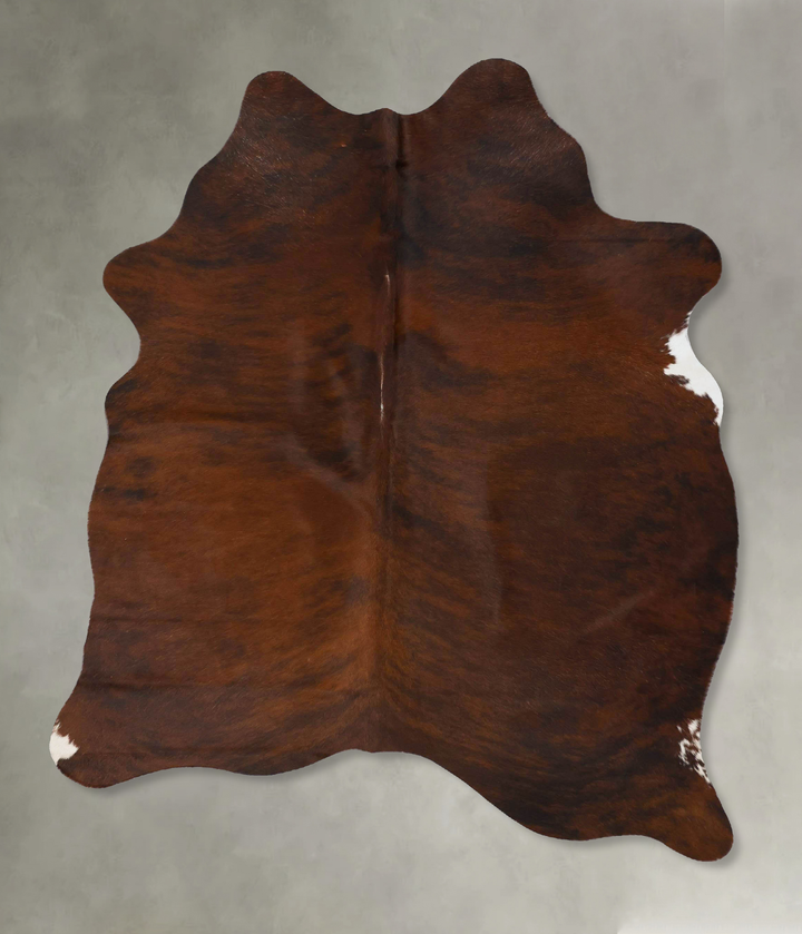 Dark Brindle Large Brazilian Cowhide Rug 6'9"H x 5'2"W #B25783 by Hudson Hides