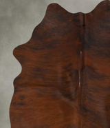 Dark Brindle Large Brazilian Cowhide Rug 6'9"H x 5'2"W #B25783 by Hudson Hides