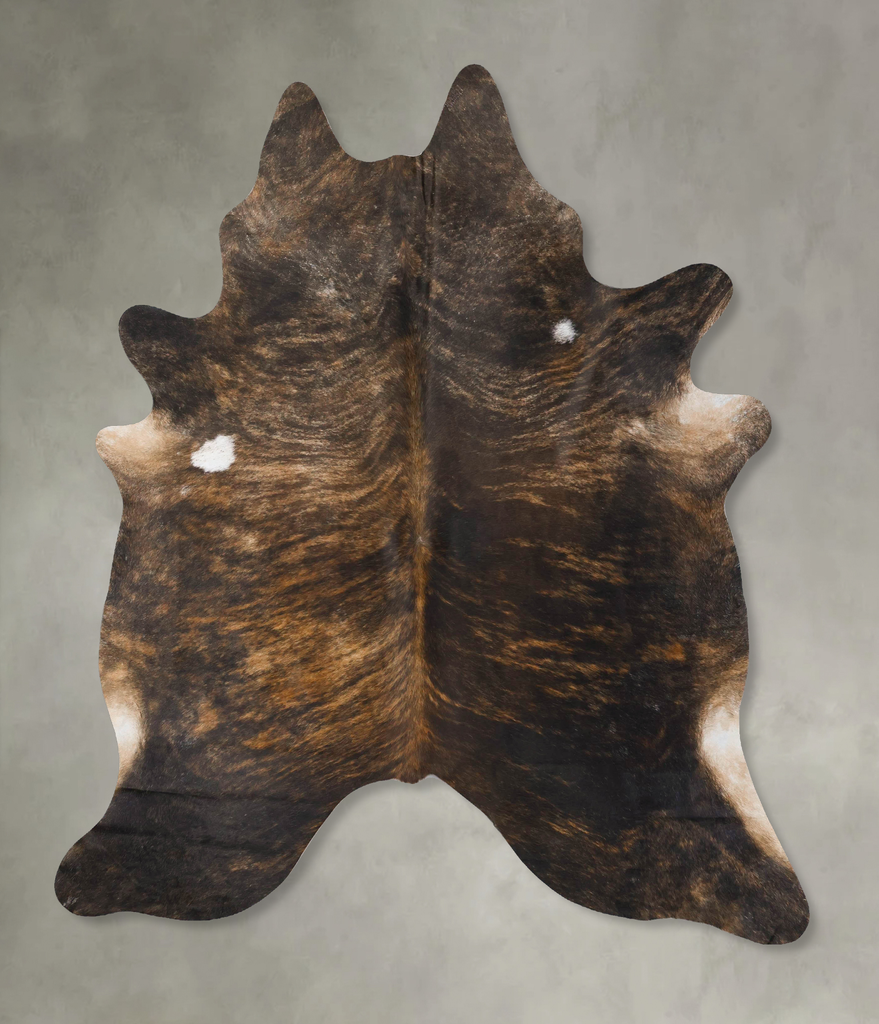 Dark Brindle XX-Large Brazilian Cowhide Rug 8'0"H x 6'4"W #B25785 by Hudson Hides