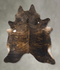 Dark Brindle XX-Large Brazilian Cowhide Rug 8'0