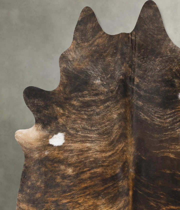 Dark Brindle XX-Large Brazilian Cowhide Rug 8'0"H x 6'4"W #B25785 by Hudson Hides