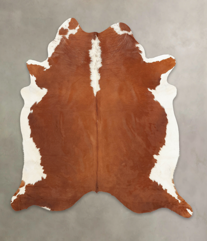 Hereford X-Large Brazilian Cowhide Rug 7'5"H x 6'7"W #B2579 by Hudson Hides