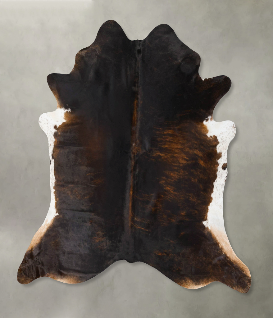 Dark Brindle XX-Large Brazilian Cowhide Rug 7'7"H x 7'3"W #B25792 by Hudson Hides